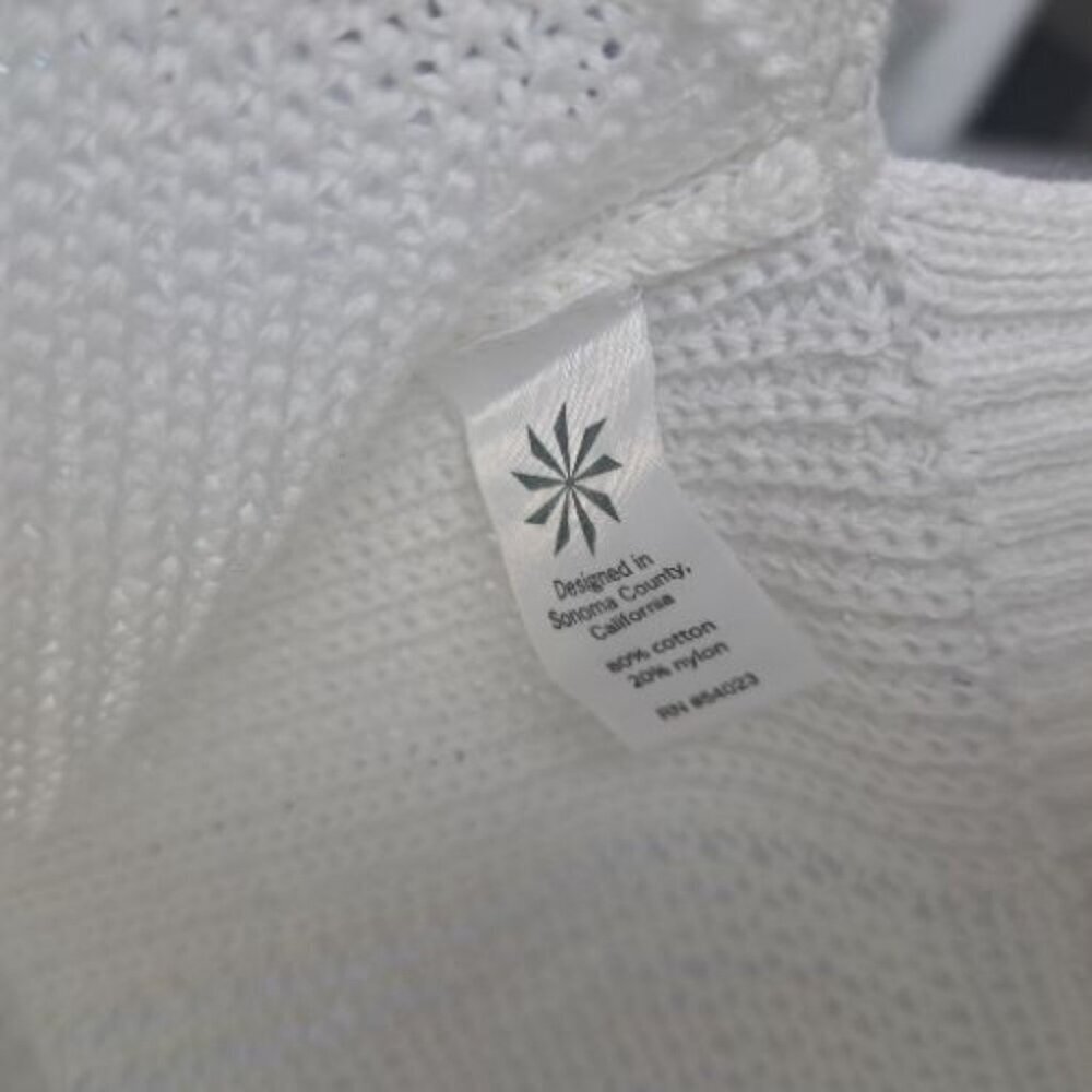 Athleta Open Knit Mesh Pullover Sweater - Picture 7 of 8